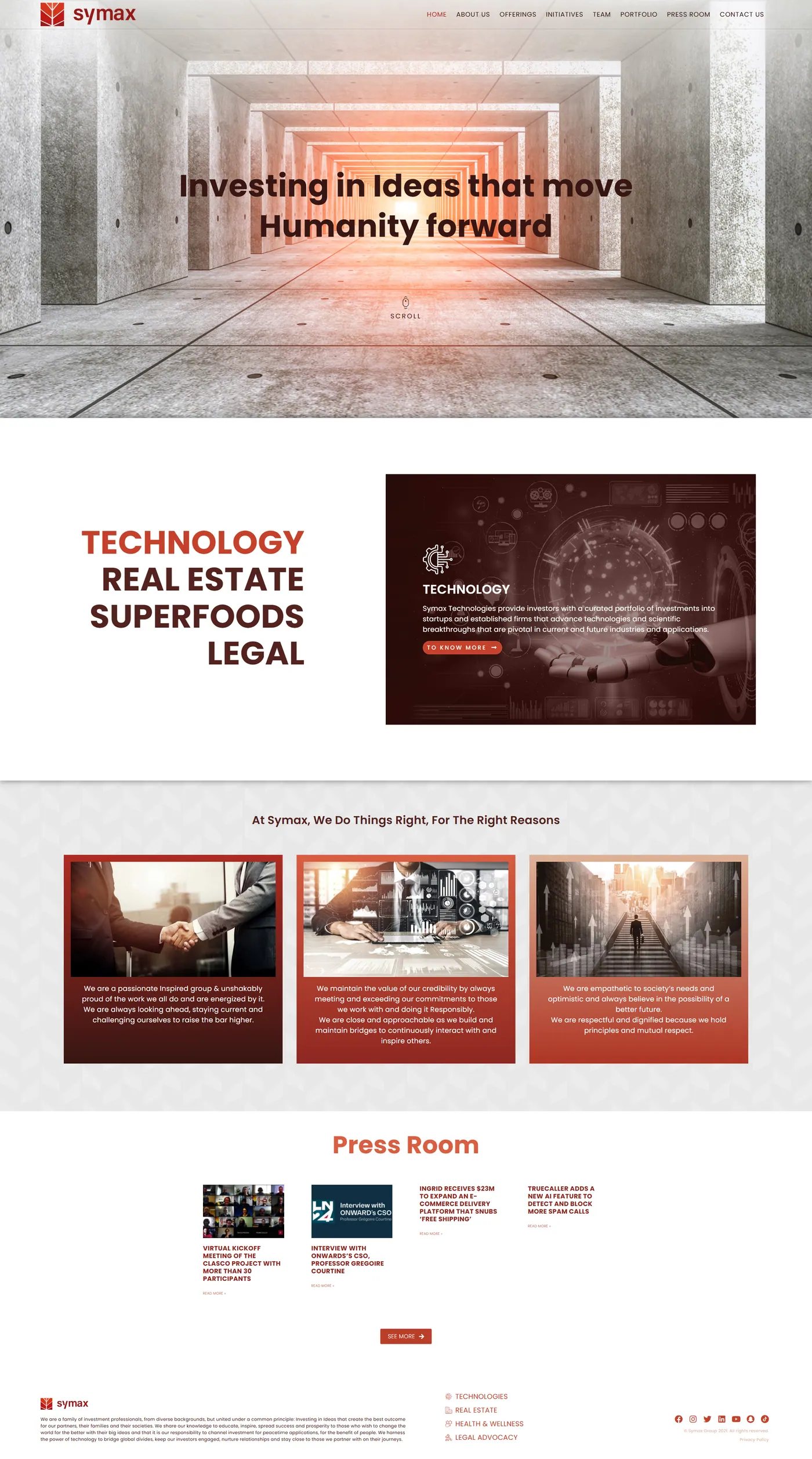 Symax International website